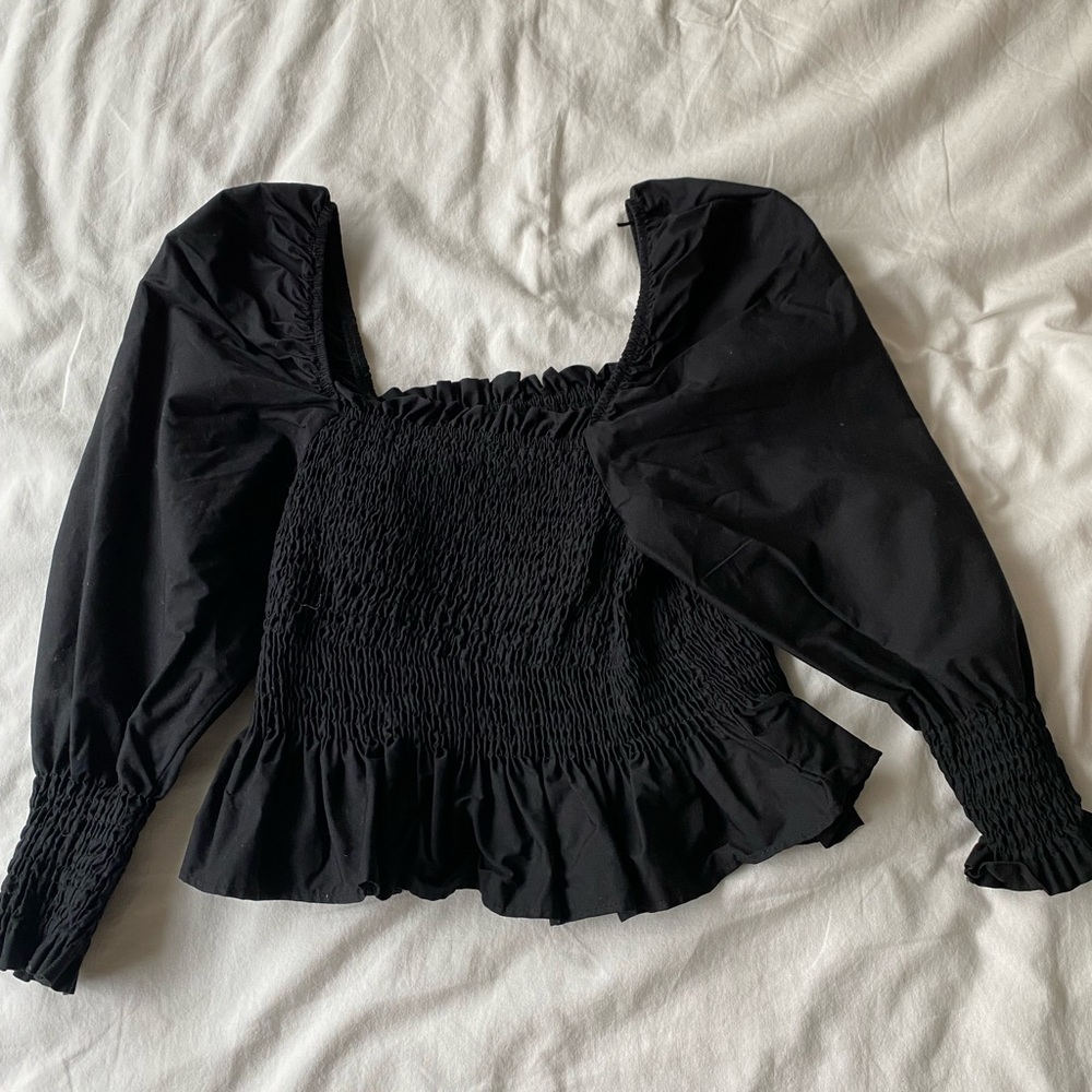 Zara Smocked Long Sleeve